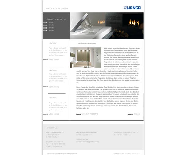 Newsletter-Vorlagen