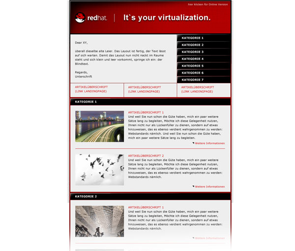 Newsletter-Vorlagen
